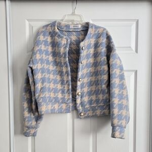 Donated-Storets Houndstooth Jacket
